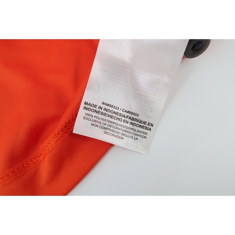 NEW Nike Clemson Tigers Polo Shirt Mens Small Orange Dri Fit Performance Golf - Picture 8 of 14